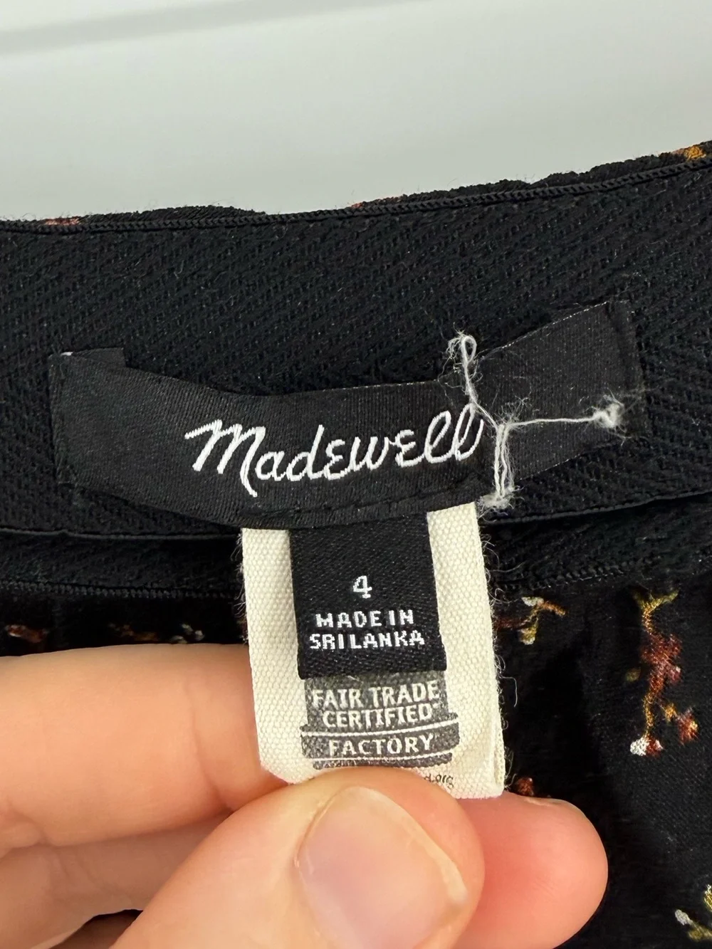 Madewell Flounce-Hem Mini Slip Skirt | Fresh Sprigs | Size 4